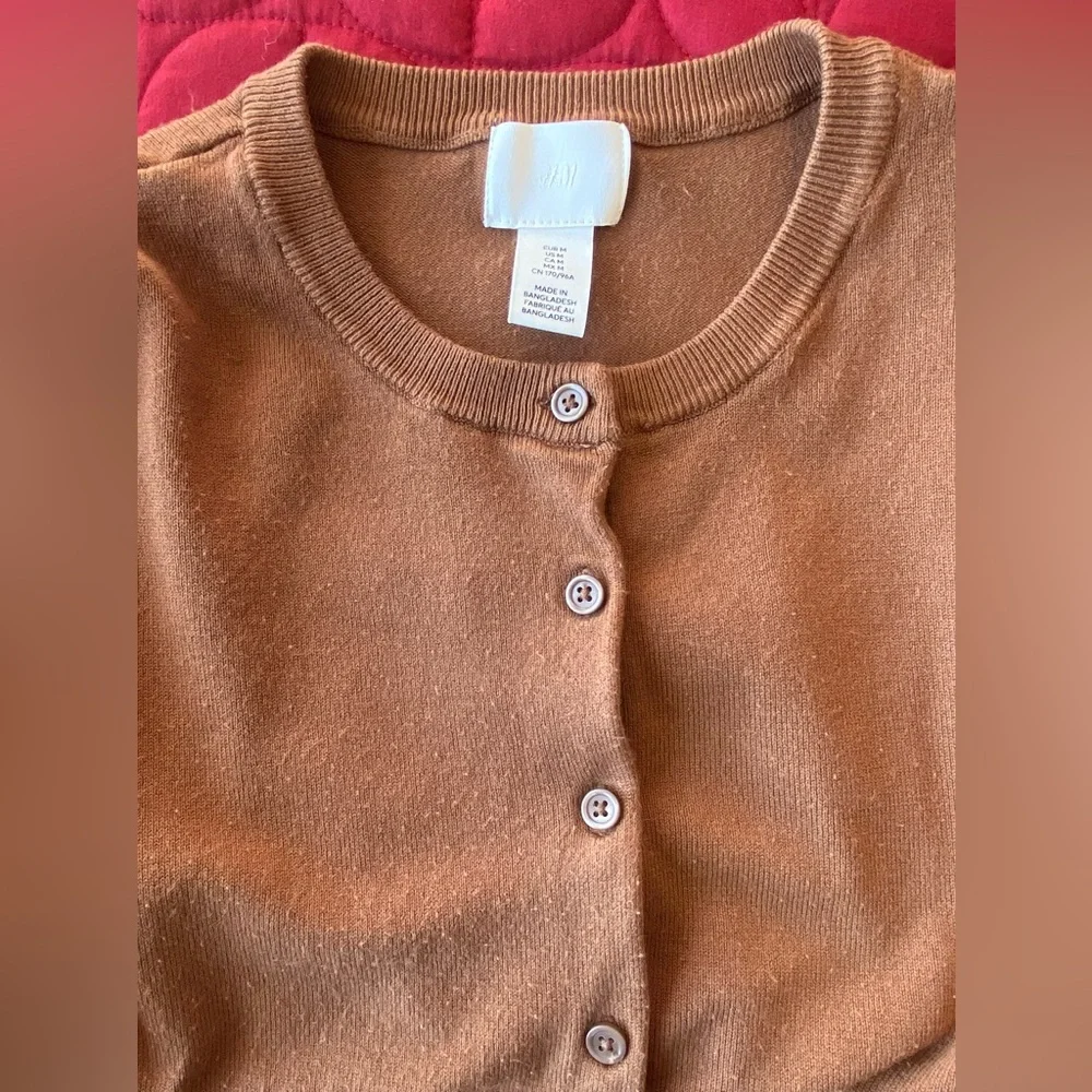 H&M Women's Rust Button-Up Cardigan - Picture 3 of 5